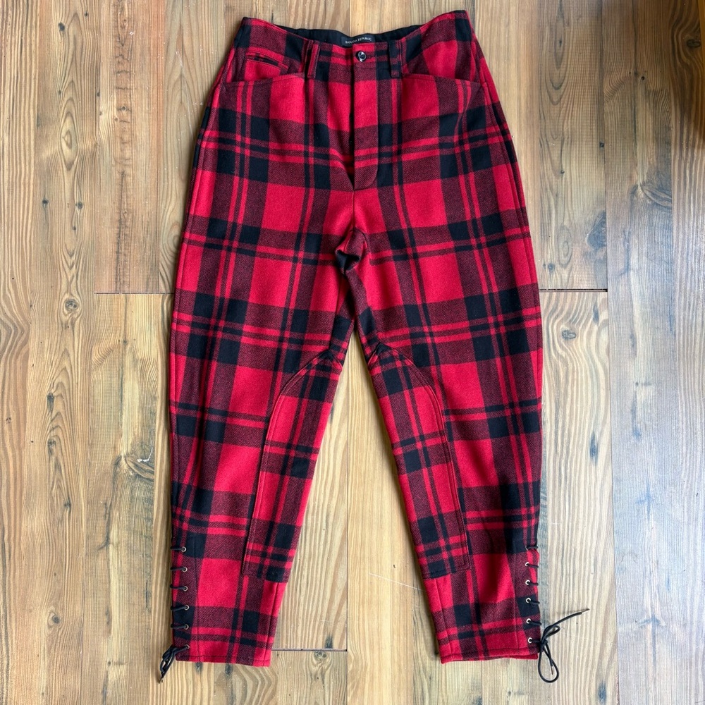 Banana Republic Plaid Wool Pants Sz 4